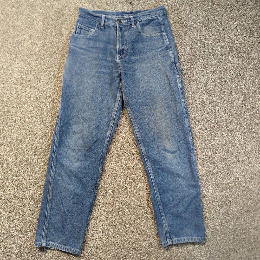 Real Work Wear Jeans Mens 30 Blue RKDUNG-30 Carpenter Utility Workwear Denim